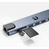 Hub HAWK HW-HUB801 8w1 USB Typu C, Pasywny Liczba portów wyjściowych [szt.] 8