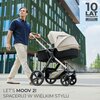 Wózek wielofunkcyjny KINDERKRAFT Moov 2 4w1 Szary Informacje dodatkowe Łatwa zmiana z gondoli na spacerówkę