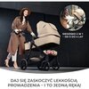 Wózek wielofunkcyjny KINDERKRAFT Newly 4w1 Mink Pro Szary Bezpieczeństwo Pasy z osłonkami i regulacją długości
