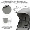 Wózek wielofunkcyjny KINDERKRAFT Newly 4w1 Mink Pro Szary Bezpieczeństwo Blokada jazdy na wprost