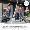 Wózek wielofunkcyjny KINDERKRAFT Newly 4w1 Mink Pro Beżowy Bezpieczeństwo Pasy z osłonkami i regulacją długości