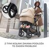 Wózek wielofunkcyjny KINDERKRAFT Newly 4w1 Mink Pro Czarny Bezpieczeństwo Amortyzacja