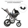 Wózek spacerowy KINDERKRAFT Helsi 2 Szary Rodzaj kół Pompowane