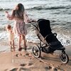 Wózek spacerowy KINDERKRAFT Helsi 2 Czarny Stelaż Stalowy