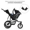 Wózek spacerowy KINDERKRAFT Helsi 2 Czarny Rodzaj kół Pompowane