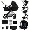 Wózek wielofunkcyjny KINDERKRAFT Moov 2 XL 3w1 Czarny