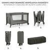 Łóżeczko turystyczne KINDERKRAFT Joy 2 Ciemnoszary Materiał wykonania Metal