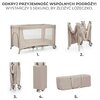 Łóżeczko turystyczne KINDERKRAFT Joy 2 Beżowy Cechy Kółka ułatwiające przemieszczanie