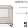 Łóżeczko turystyczne KINDERKRAFT Joy 2 Beżowy Cechy System blokady kółek