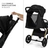 Wózek spacerowy KINDERKRAFT Loom Czarny Informacje dodatkowe Obrotowa barierka zabezpieczająca