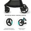 Wózek spacerowy KINDERKRAFT Grande Plus Happy Shapes Czarny Informacje dodatkowe Regulacja oparcia i podnóżka