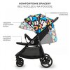 Wózek spacerowy KINDERKRAFT Grande Plus Happy Shapes Czarny Informacje dodatkowe Składany jedną ręką