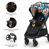 Wózek spacerowy KINDERKRAFT Grande Plus Happy Shapes Czarny Kolor Czarny
