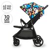 Wózek spacerowy KINDERKRAFT Grande Plus Happy Shapes Czarny Stelaż Stalowy