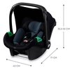 Fotelik samochodowy KINDERKRAFT Mink Pro I-Size 40-75 cm (0-13 kg) Czarny Kategoria wagowa 0-13 kg