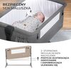 Łóżeczko dostawne KINDERKRAFT Neste Grow Beżowy Kółka Tak