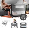 Łóżeczko dostawne KINDERKRAFT Neste Grow Jasnoszary Materiał wykonania Poliester