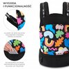 Nosidełko KINDERKRAFT Huggy Happy Shapes Czarny Płeć Chłopiec