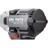 Zbliżenie na część klucza udarowego z widocznym napisem "GRAPHITE BRUSHLESS" na szarej obudowie oraz "BRUSHLESS" na czarnej części. Produkt ma elementy w kolorze szarym, czarnym i czerwonym.