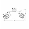 Lampa sufitowa CANDELLUX Dubai 92-23483 Złoty Rodzaj Lampa sufitowa