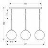 Lampa sufitowa CANDELLUX Pompei 33-09609 Rodzaj Lampa sufitowa