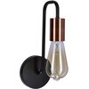 Kinkiet CANDELLUX Herpe 21-66855 Czarno-miedziany