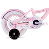Kółka boczne SUN BABY Heart Bike 12 cali Kolor Czarno-różowy