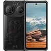 Smartfon z przodu i z tyłu; z przodu wyświetlacz pokazuje krajobraz z górami i pustynią, z tyłu widoczne są dwa duże obiektywy aparatu oraz wzór przypominający mapę topograficzną. Na dole tylnej obudowy znajdują się symbole CE i przekreślonego kosza.