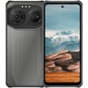 Na zdjęciu widoczny jest smartfon z przodu i z tyłu. Ekran smartfona wyświetla krajobraz z górskimi szczytami pokrytymi śniegiem i pustynnymi wydmami, a tylna obudowa ma dwa duże obiektywy aparatu i teksturowaną powierzchnię.