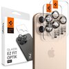 Nakładka na obiektyw SPIGEN Optik Pro Glas.Tr ”Ez Fit” do Apple iPhone 16 Pro/16 Pro Max Tytan Pustynny