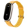 Pasek XIAOMI do Smart Band 8/Smart Band 9 Żółty Materiał Skóra
