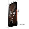 Smartfon MYPHONE Hammer Construction 2 5G Thermal 8/256GB 6.58" 120Hz Czarno-pomarańczowy Wyświetlacz 6.58", 2408 x 1080px, IPS
