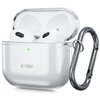 Etui na słuchawki TECH-PROTECT FlexAir do Apple Airpods 4 Przezroczysty