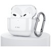 Etui na słuchawki TECH-PROTECT FlexAir do Apple Airpods 4 Przezroczysty Karabińczyk Tak