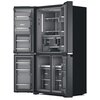Lodówka WHIRLPOOL WQ9I FO2BX EF Side by Side No Frost 187.6cm Czarna Kostkarka Podajnik wody Bezszronowa (No Frost) Pełny No Frost
