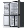 Lodówka WHIRLPOOL WQ9 U2BL EF Side by Side No Frost 187.4 Czarny/Inox Roczne zużycie prądu 338 kWh = 388.7 zł