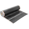 Folia grzewcza na podczerwień MISSION AIR 160 W/m² Black Silver 1 m² (1 m x 100 cm) + regulator Aries LCD Biały Zawartość zestawu 1 x rura ochronna karbowana o długości 2 m dla kabli zasilających