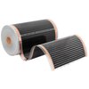Folia grzewcza na podczerwień MISSION AIR 160 W/m² Black Silver PTC 1 m² (2 m x 50 cm) + regulator Aries LCD Biały Zawartość zestawu 1 x regulator