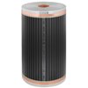 Folia grzewcza na podczerwień MISSION AIR 160 W/m² Black Silver PTC 1 m² (2 m x 50 cm) + regulator Aries LCD Biały Zawartość zestawu 1 x rurka ochronna o długości 2.5 m do podłogowego czujnika temperatury