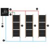 Folia grzewcza na podczerwień MISSION AIR 160 W/m² Black Silver PTC 1 m² (2 m x 50 cm) + regulator Aries LCD Biały Zawartość zestawu Podłogowy czujnik temperatury NTC o długości 3 m do sterownika