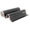 Folia grzewcza na podczerwień MISSION AIR 160 W/m² Black Silver 12 m² (12 m x 100 cm) + regulator Aries LCD Biały Zawartość zestawu 1 x rurka ochronna o długości 2.5 m do podłogowego czujnika temperatury