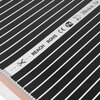 Folia grzewcza na podczerwień MISSION AIR 160 W/m² Black Silver PTC 16 m² (32 m x 50 cm) + regulator Aries LCD Biały Zawartość zestawu Peszel karbowany ochronny o długości 2 m do przewodów zasilających