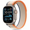 Pasek TECH-PROTECT Nylon Stripe do Apple Watch 6/7/8/9/10/SE/Ultra 1/2 (44/45/46/49mm) Beżowo-pomarańczowy Materiał Nylon