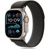 Pasek TECH-PROTECT Nylon Stripe do Apple Watch 6/7/8/9/10/SE/Ultra 1/2 (44/45/46/49mm) Czarno-pomarańczowy Materiał Nylon