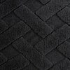 Koc EUROFIRANY D91 Caro 70 x 160 cm Czarny Informacje dodatkowe Gramatura: 340 g/m2