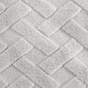 Koc EUROFIRANY D91 Caro 70 x 160 cm Srebrny Informacje dodatkowe Gramatura: 340 g/m2