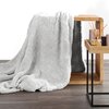 Koc EUROFIRANY D91 Caro 70 x 160 cm Srebrny Kolor Srebrny