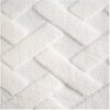 Koc EUROFIRANY D91 Caro 70 x 160 cm Kremowy Rozmiar [cm] 70 x 160