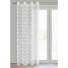 Firana gotowa EUROFIRANY Rozi 140 x 250 cm Biały Materiał 100% poliester