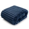 Koc EUROFIRANY Soft 170 x 210 cm Granatowy